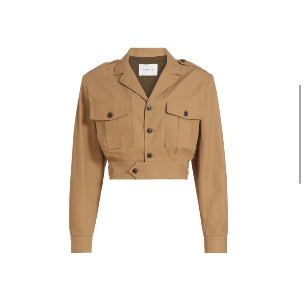 FRAME cropped utility jacket